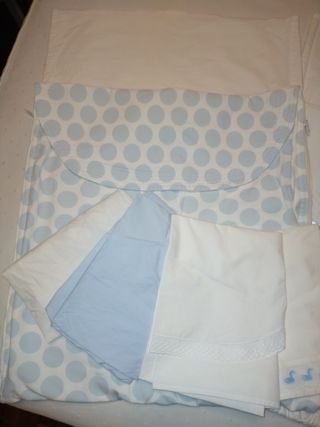 Conjunto sacos + sábanas para minicuna