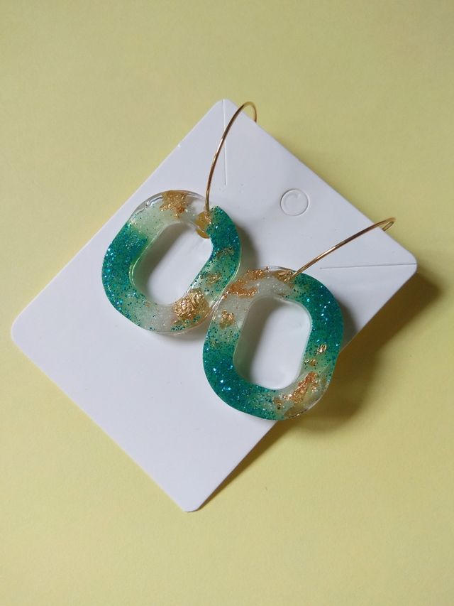 Pendientes de resina 