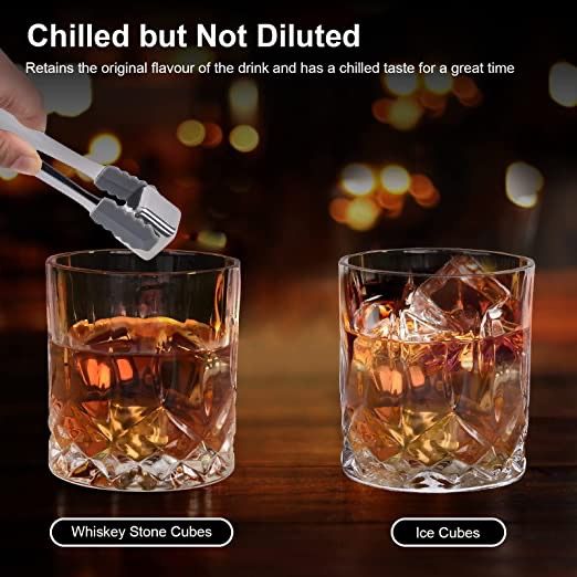 Set Regalo 8 Cubos Hielo Acero Inoxidable + Pinza