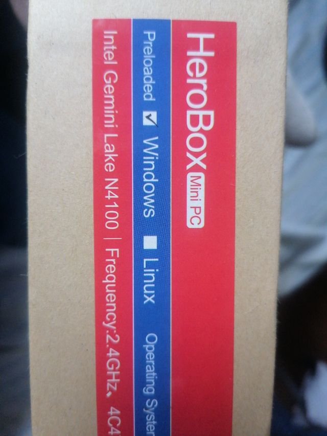 CPU HeroBox minipc Intel Inside