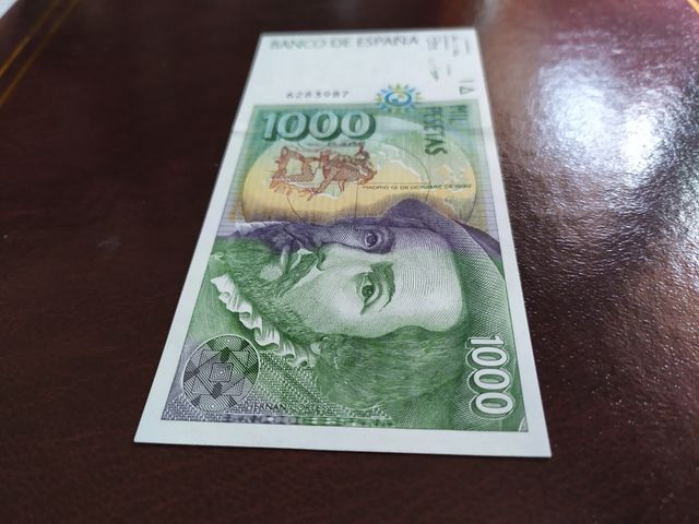 Billete de 1000 pesetas de 1992. SS  SC.