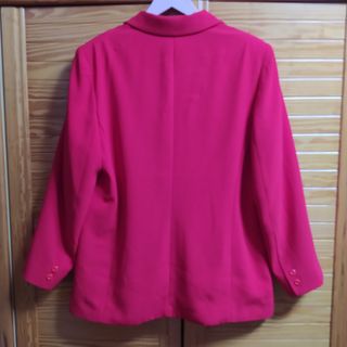 Chaqueta de traje roja Tallas grandes (48)