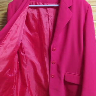 Chaqueta de traje roja Tallas grandes (48)