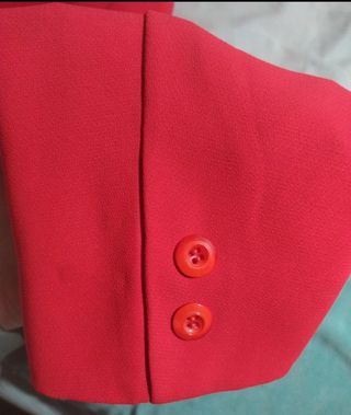 Chaqueta de traje roja Tallas grandes (48)