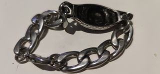 Esclava calavera acero inox.