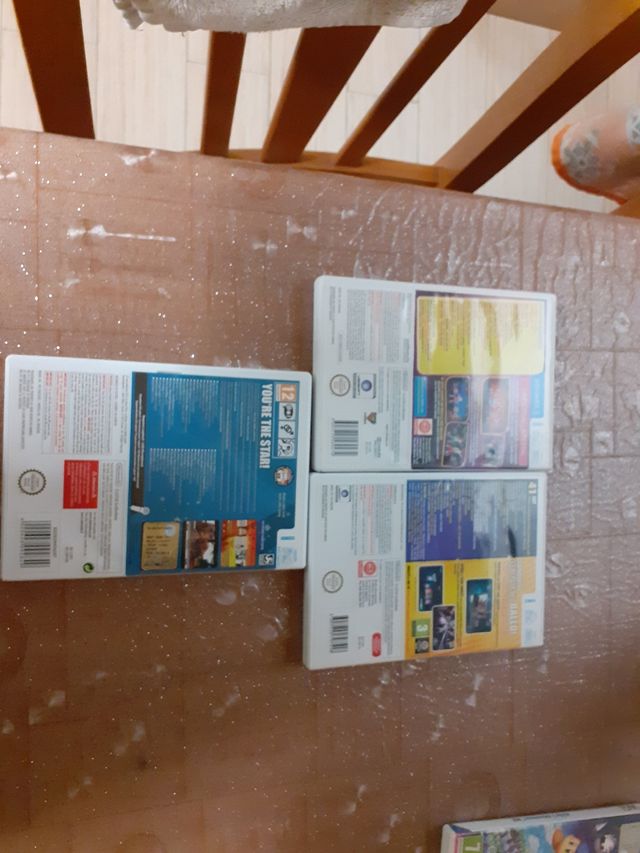 Just dance 3, just dance 2015, let's sing 2014