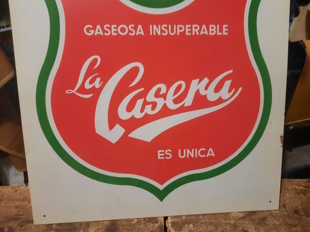 cartel antiguo de la casera