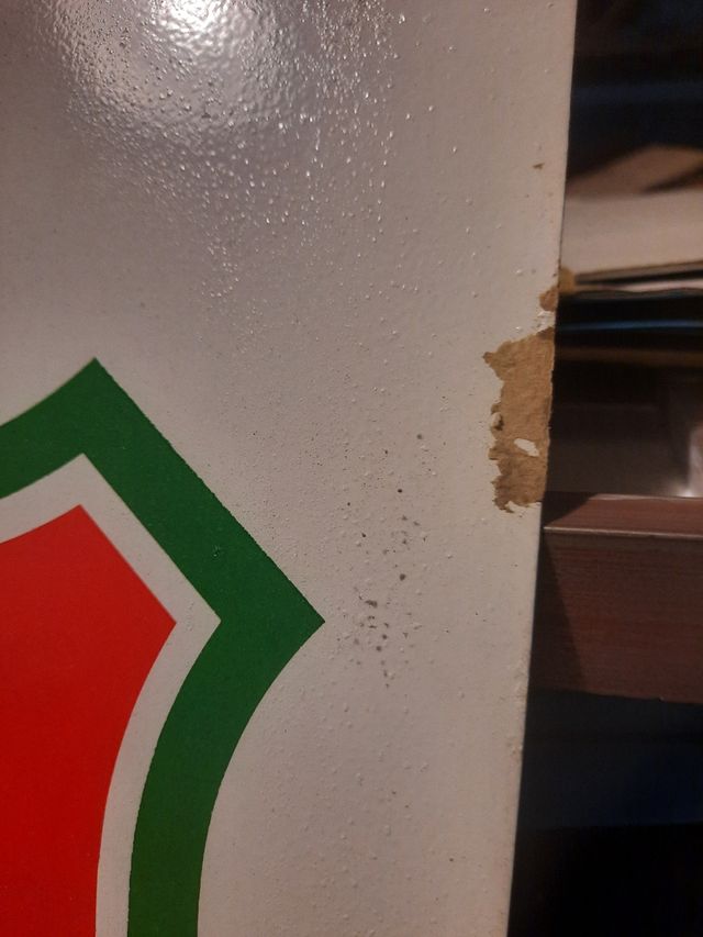 cartel antiguo de la casera