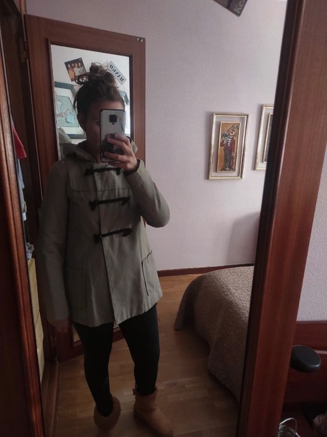 Cazadora con botones de trenca