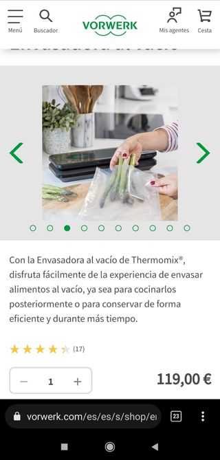 Envasadora Vacío Thermomix Vorwerk [Sin Estrenar] 