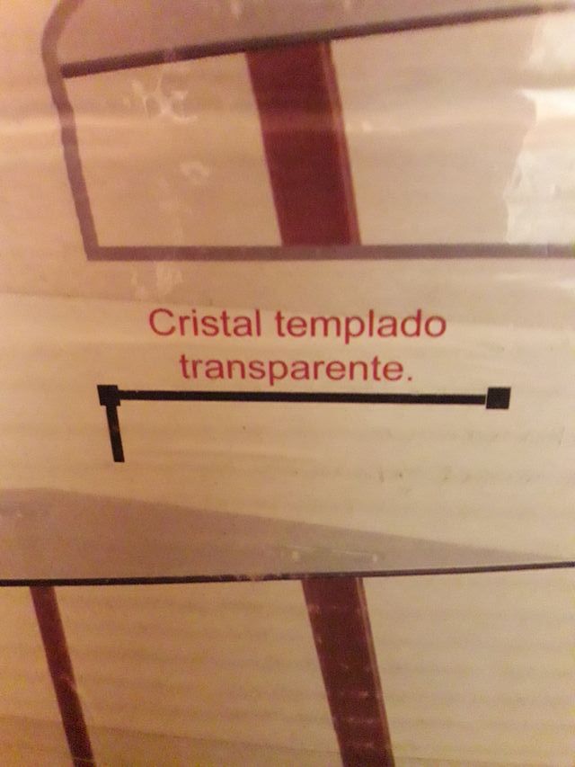 Mesa cristal comedor  cocina 140x 80