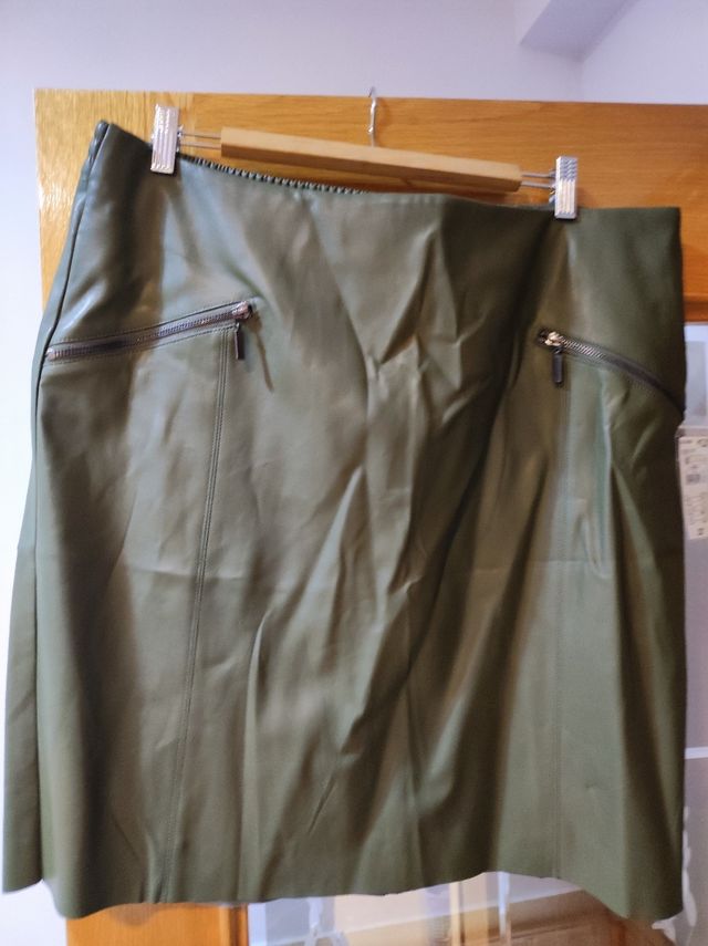 falda mujer polipiel T50