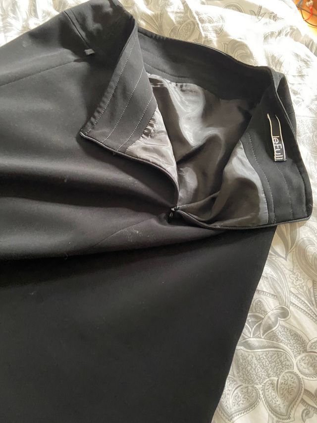 Falda larga de fiesta color negro