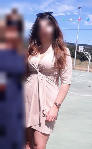 Vestido entallado antelina Zara