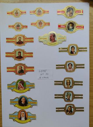 Lote 29 vitolas antiguas