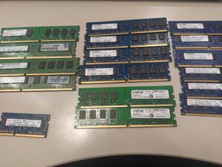 Modulos Memoria PC y portátil 2 Gigas