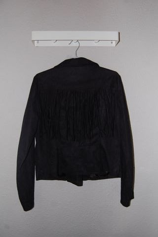 chaqueta flecos ante