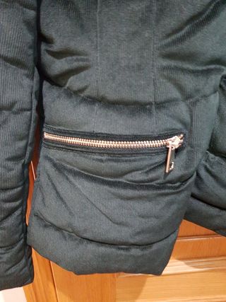 Parka color verde botella M.