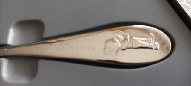 SET CUBIERTOS GRABADOS con nombre  “MARCOS”