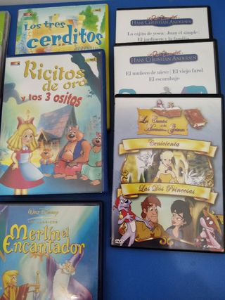 Lote de DVDs de dibujos animados