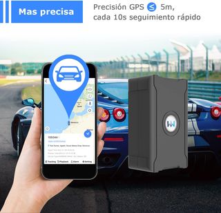 Rastreador GPS con batería recargable de 6.000 MaH