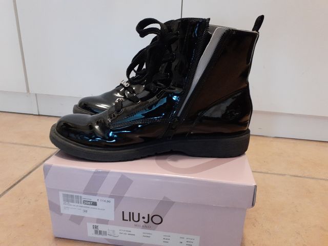 STIVALETTI LIU-JO NERI IN VERA PELLE 