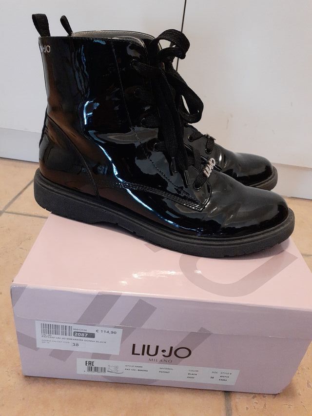 STIVALETTI LIU-JO NERI IN VERA PELLE 