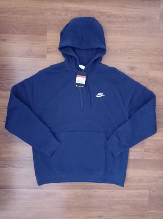 Sudadera Nike con Capucha Azul Marino 