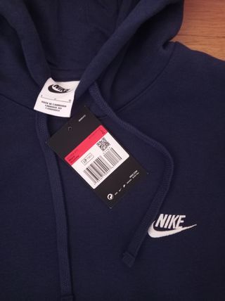 Sudadera Nike con Capucha Azul Marino 