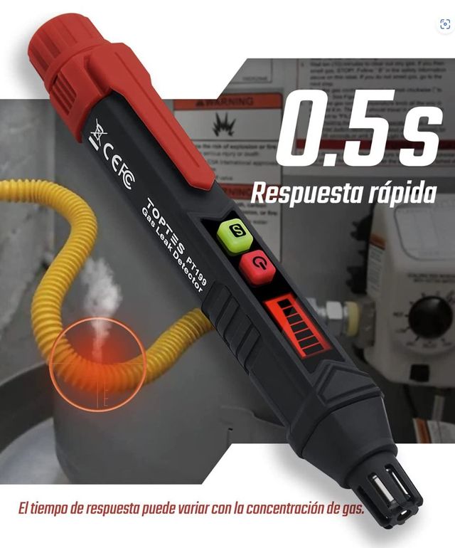 Detector fugas de gas TopTes PT199-B ¡A ESTRENAR!