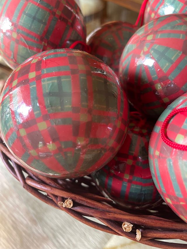 Bolas de Navidad "Un Jardín Et Plus" Escocesas 