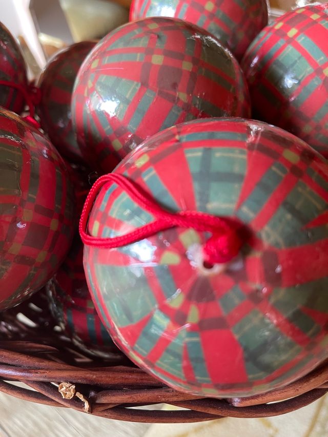 Bolas de Navidad "Un Jardín Et Plus" Escocesas 