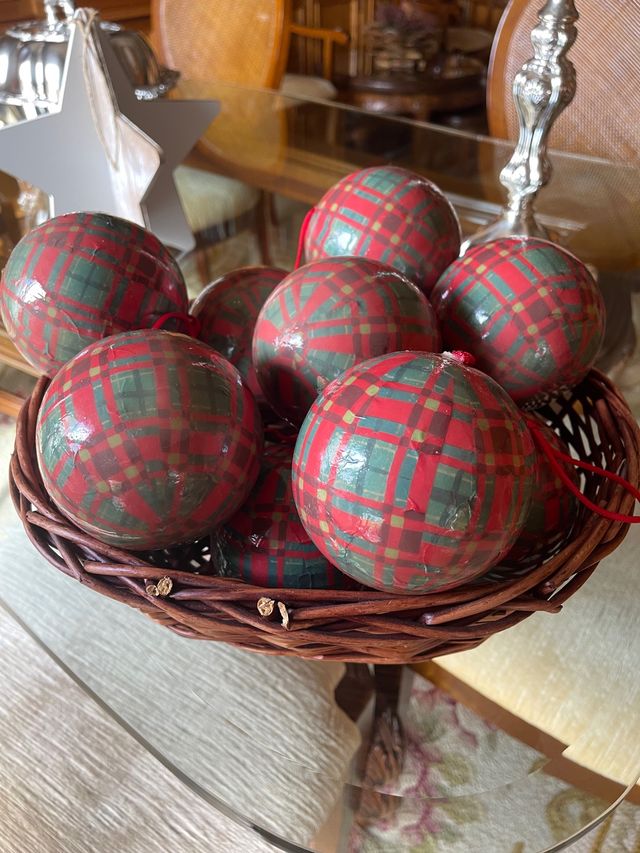 Bolas de Navidad "Un Jardín Et Plus" Escocesas 