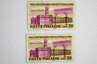 93. Francobolli Centenario unità d'Italia