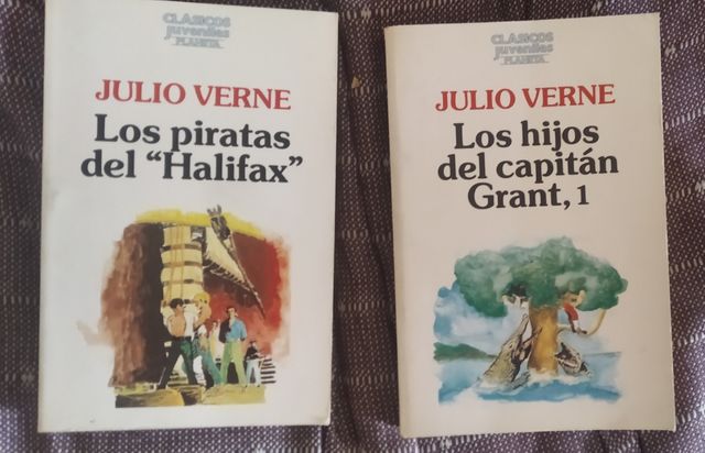 Lote de 2 libros de Julio Verne