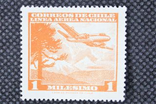 110. Francobollo Cile Linea Aerea Nacional 1