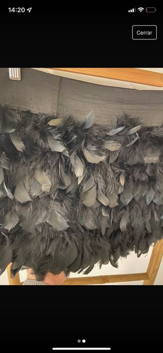 Falda plumas 