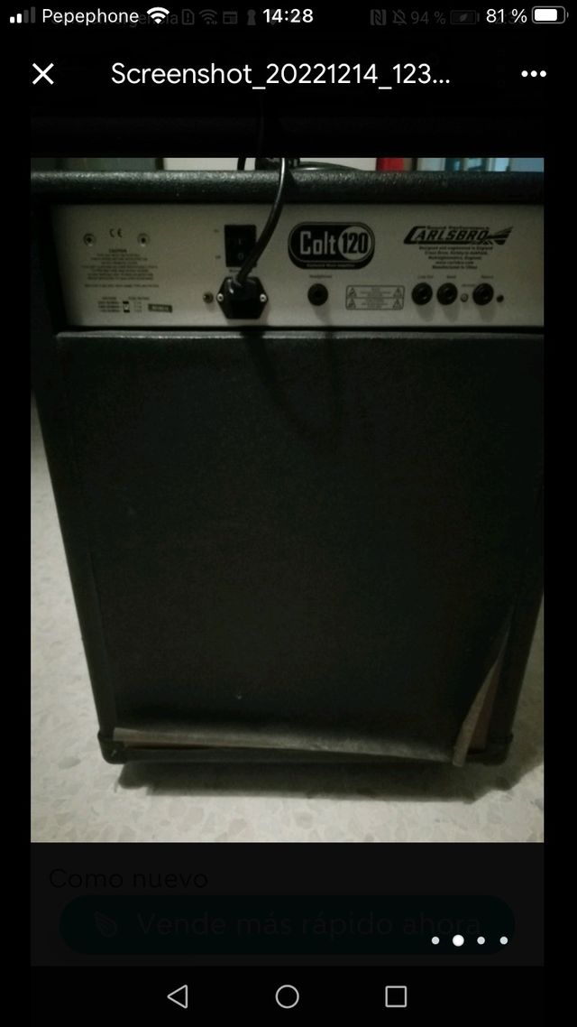 Amplificador Colt 120 para teclado