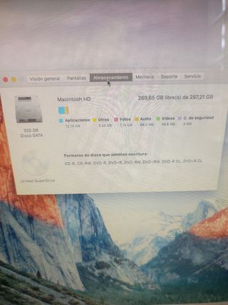 imac 20" con teclado y raton 