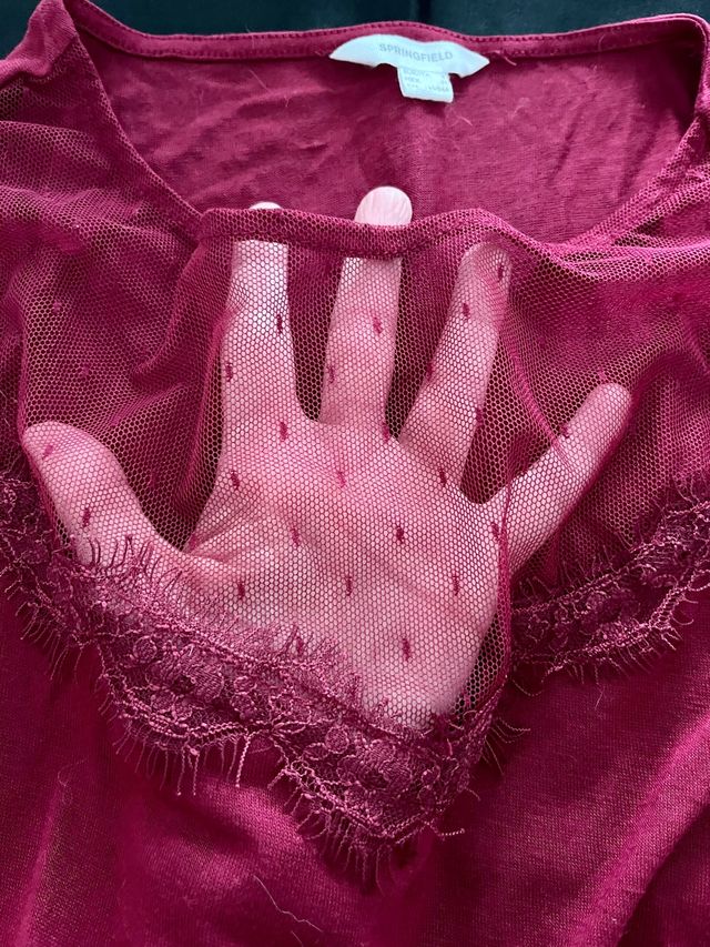 Camiseta con transparencias SPRINGFIELD