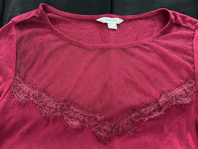 Camiseta con transparencias SPRINGFIELD