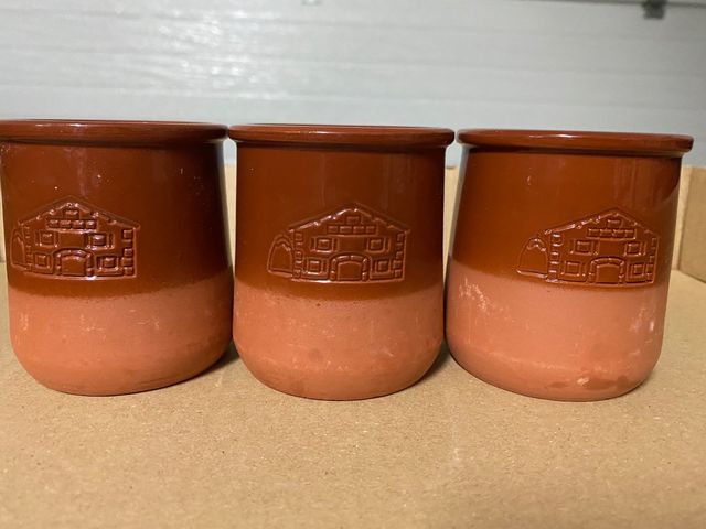 VASOS DE BARRO CON DIBUJO O COLORES