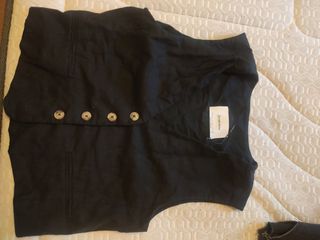 chaleco negro mujer