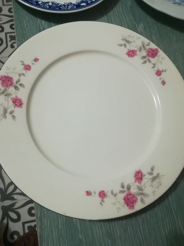 platos pintados a mano