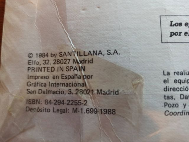 Libro de NATURALEZA de 8º de EGB SANTILLANA