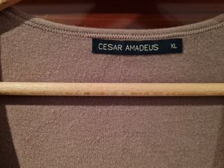 Chaqueta de punto,con cinturon