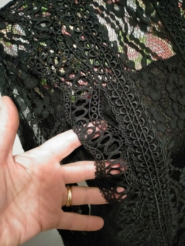camicetta in pizzo nero