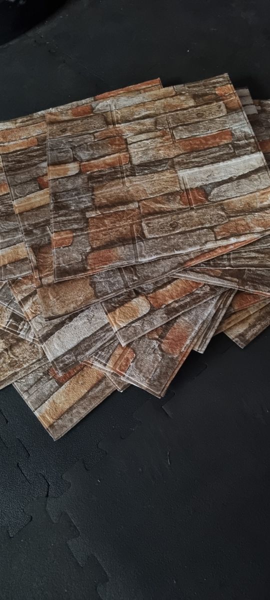 Papel/plástico decoración efecto ladrillo