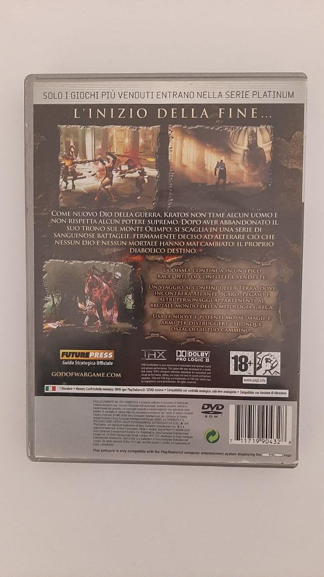 God Of War II Platinum PS2