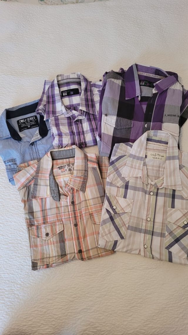 camisas marga corta talla M